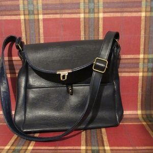 Vintage Navy blue shoulder bag